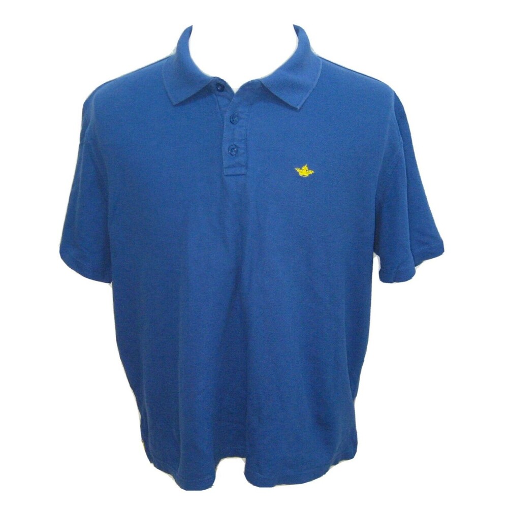 ENGLISH LAUNDRY Boys (Size XL) Blue Short Sleeve Logo Polo Shirt 100% Cotton Top